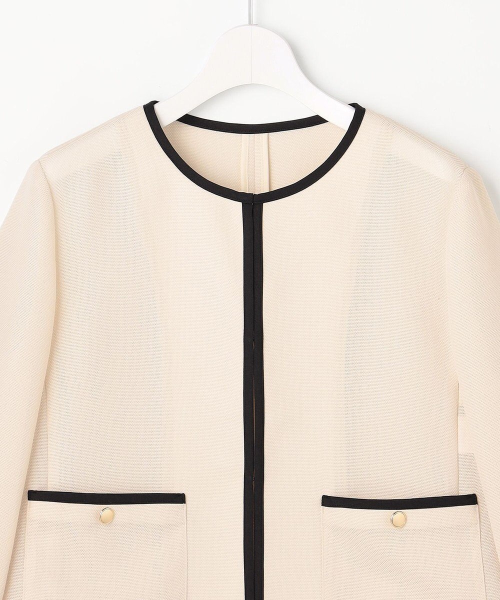 ANY SIS S シアーメッシュ ノーカラージャケット 