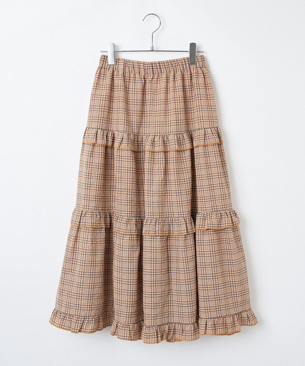 WEGO 【ウエストゴム】フリルティアードボリュームスカート 