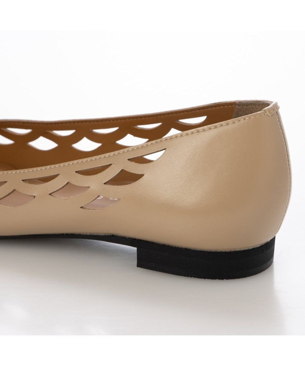 MODE ET JACOMO <carino>レーザーカットフラットパンプス 