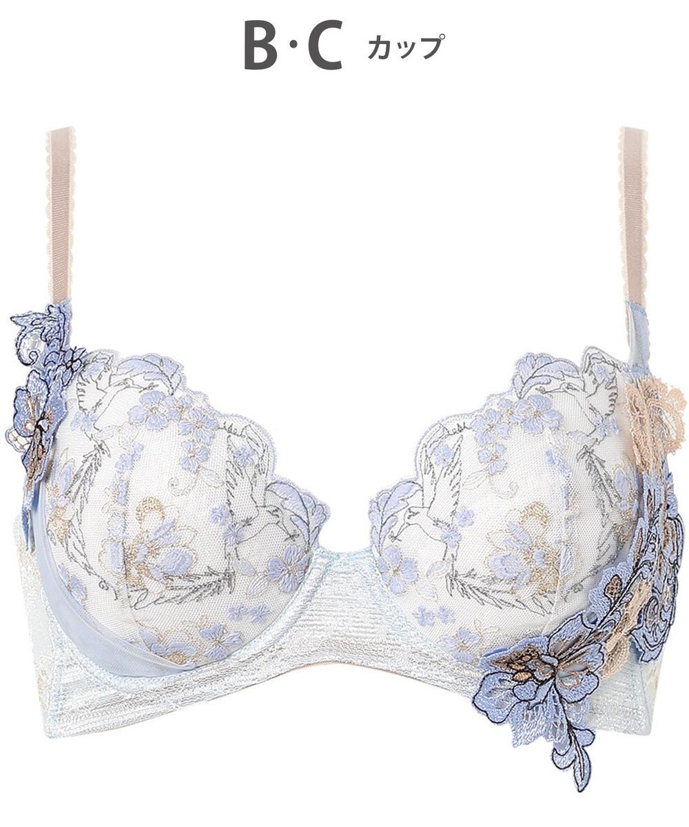 Wing ブラジャー Wing Lesiage 背中の段差をスムージング 脇高設計 バストの脇流れをブロック 【後ろ姿きれいブラ】 ブラ PB4010 ウイング／ワコール 