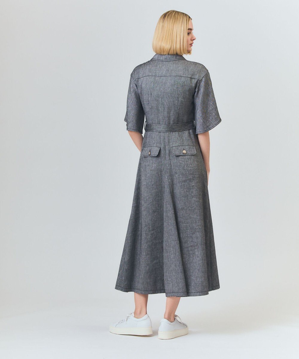 GRACE CONTINENTAL リネンデニムライクワンピース 