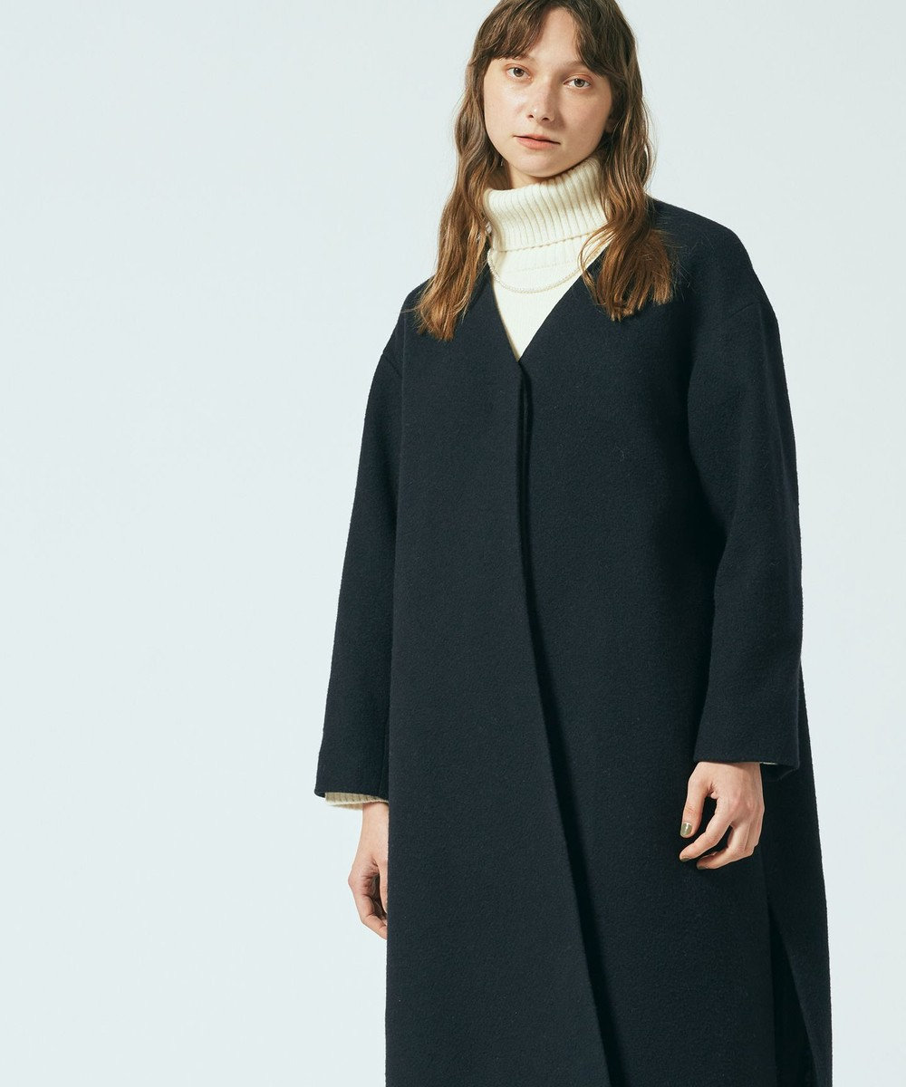 WOMEN】ノーカラーコート / J.PRESS YORK STREET | ファッション通販