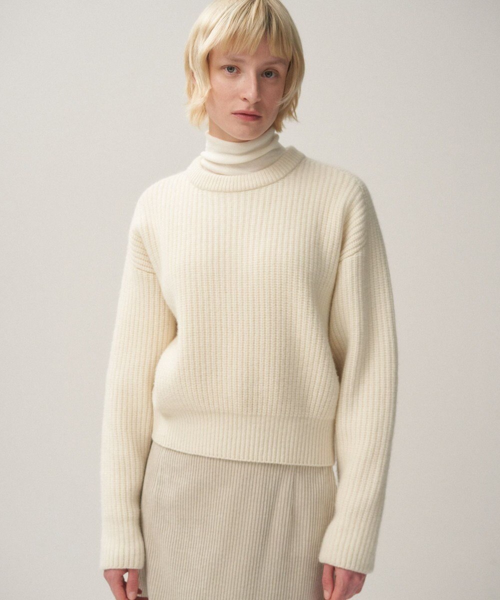ATON WOOL CASHMERE SILK | クルーネックセーター 