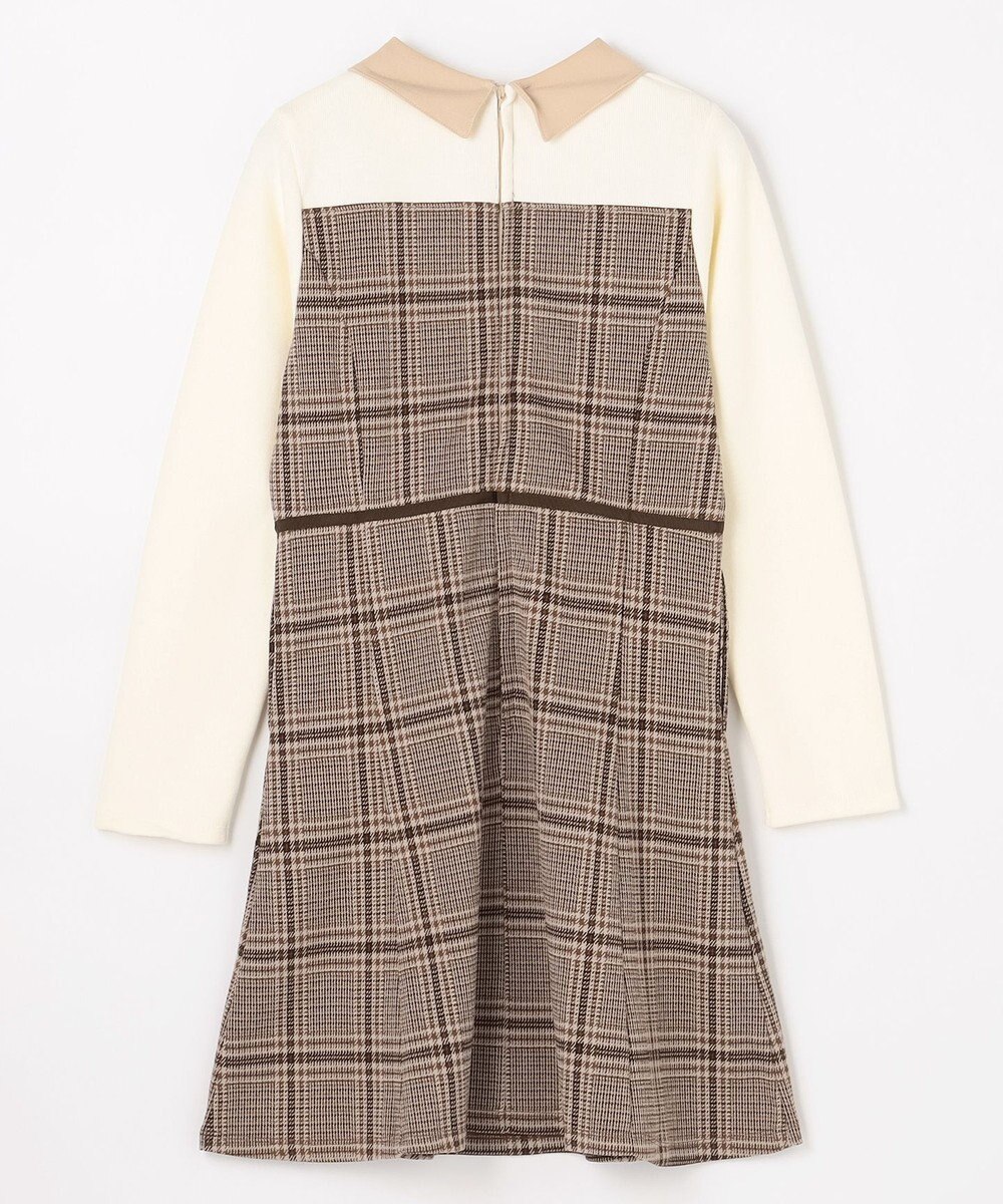 組曲 KIDS 【150-160㎝】レディチェック ワンピース 