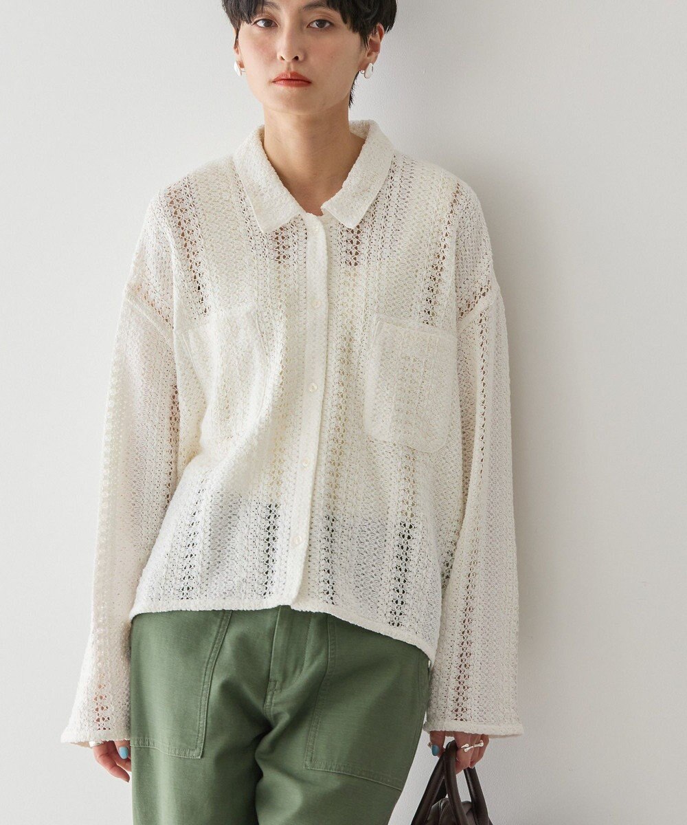 AMERICAN HOLIC Ｗポケットレースシャツ 