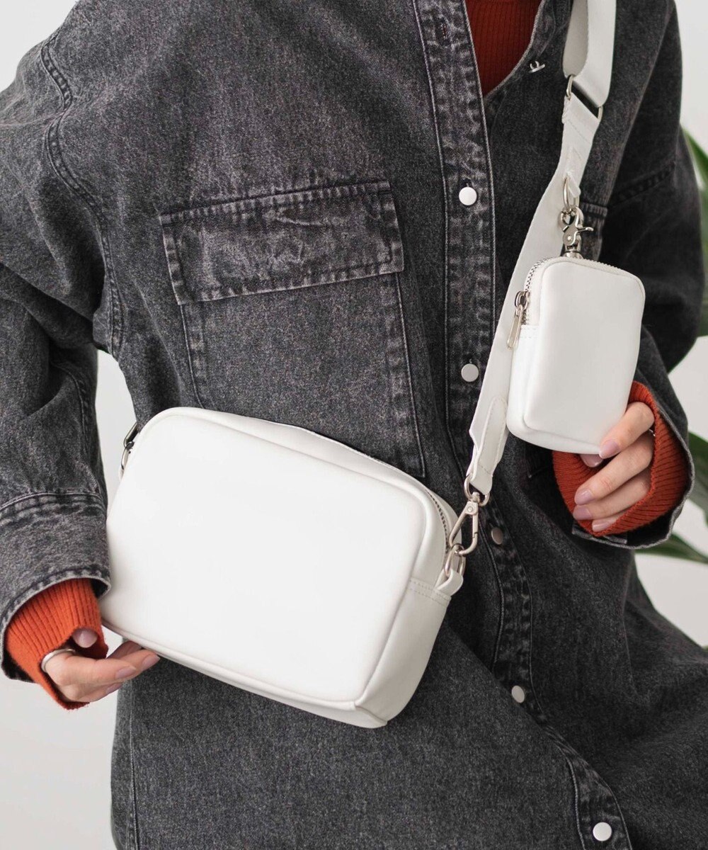 WEGO ポーチ付きスクエアショルダー 