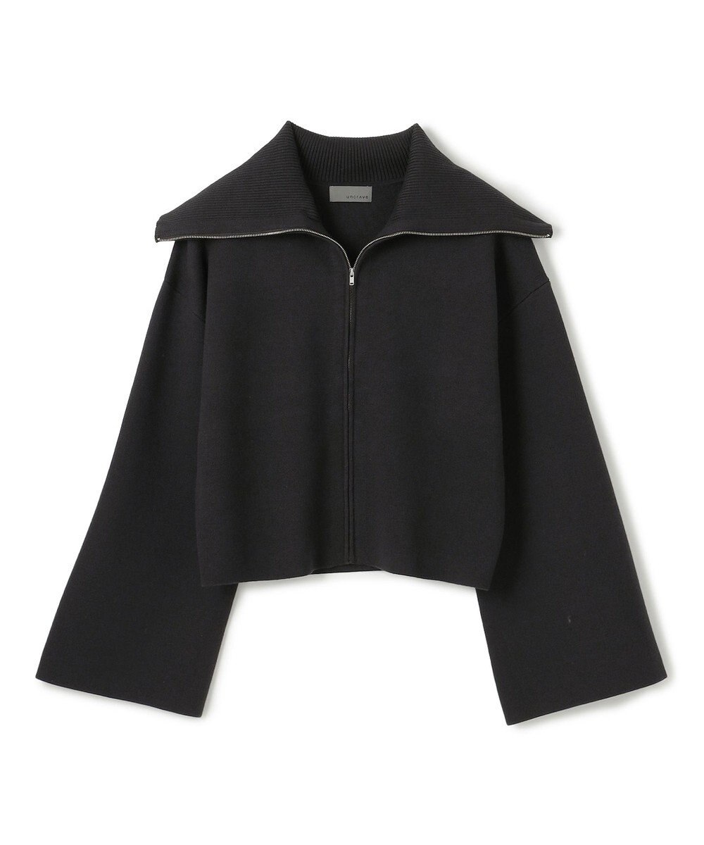 uncrave カシミヤブレンドニット ジップアップブルゾン 