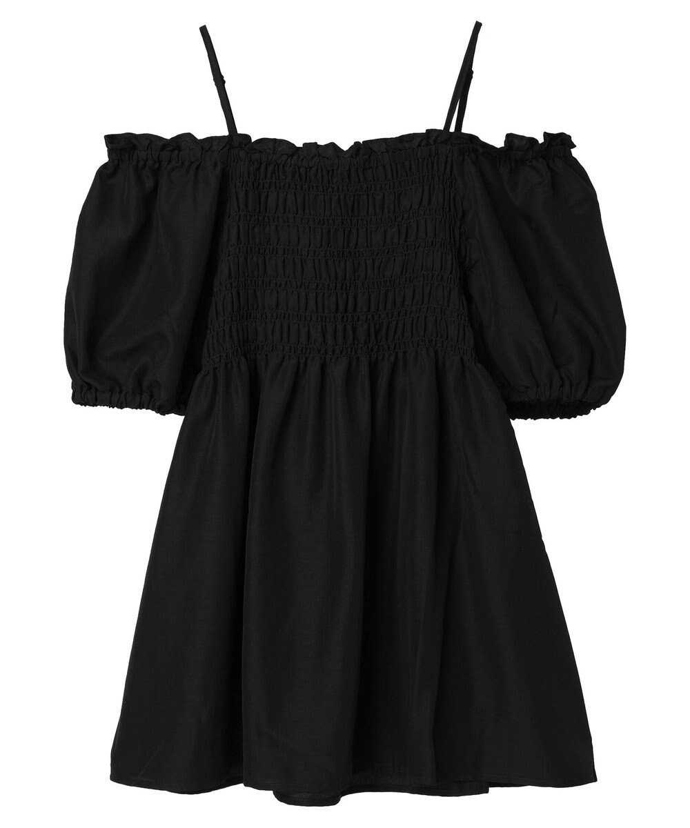 earth music&ecology ２ｗａｙショルダーシャーリングチュニック 