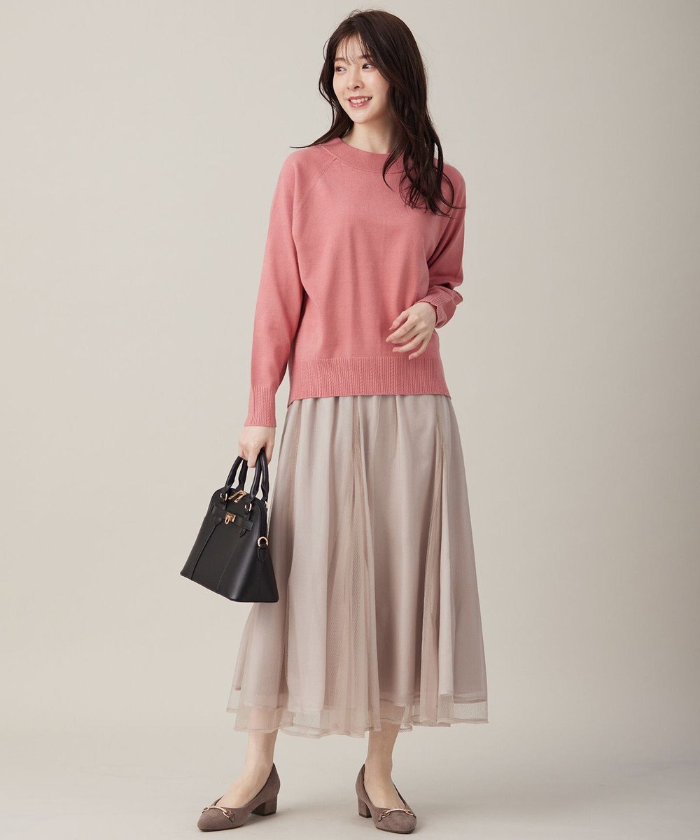 ANY SIS 【洗える】ラッセルチュールマチ スカート 