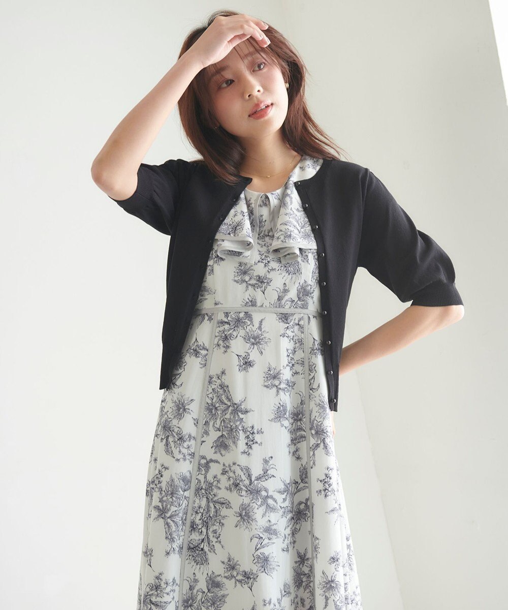 Feroux 【接触冷感・UVカット】ハーフスリーブ カーディガン 