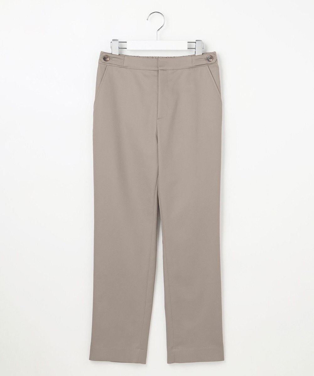J.PRESS LADIES 【WEB限定カラーあり】TCシャンブレーサテンST テーパード パンツ 