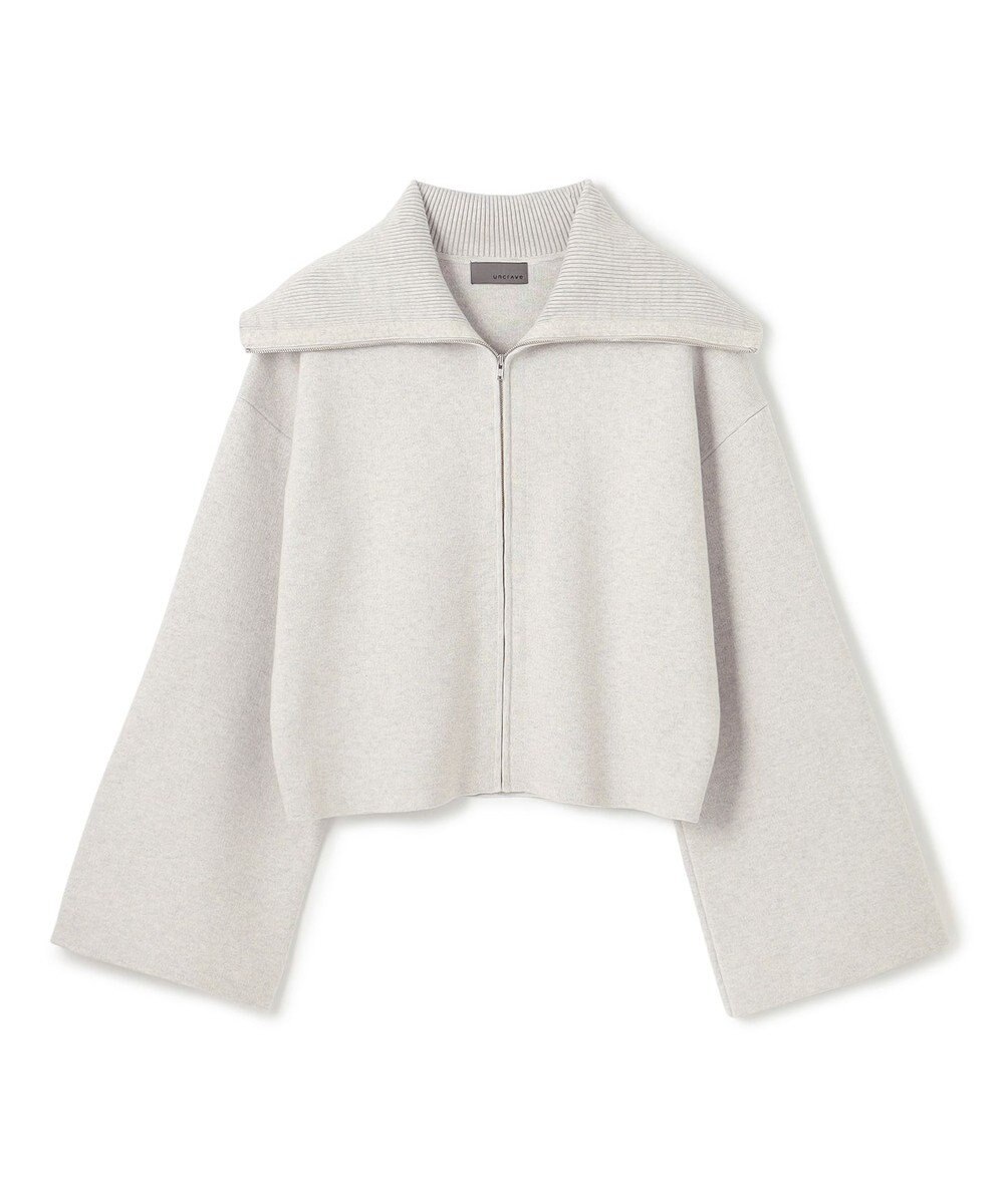 uncrave カシミヤブレンドニット ジップアップブルゾン 