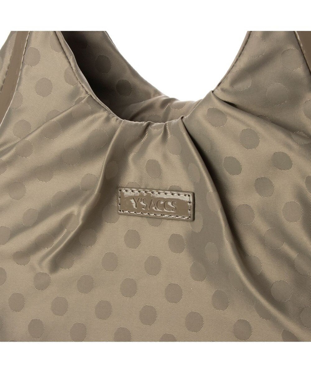 Y'SACCS ドット柄ジャガードエナメルアクセント2wayトート 