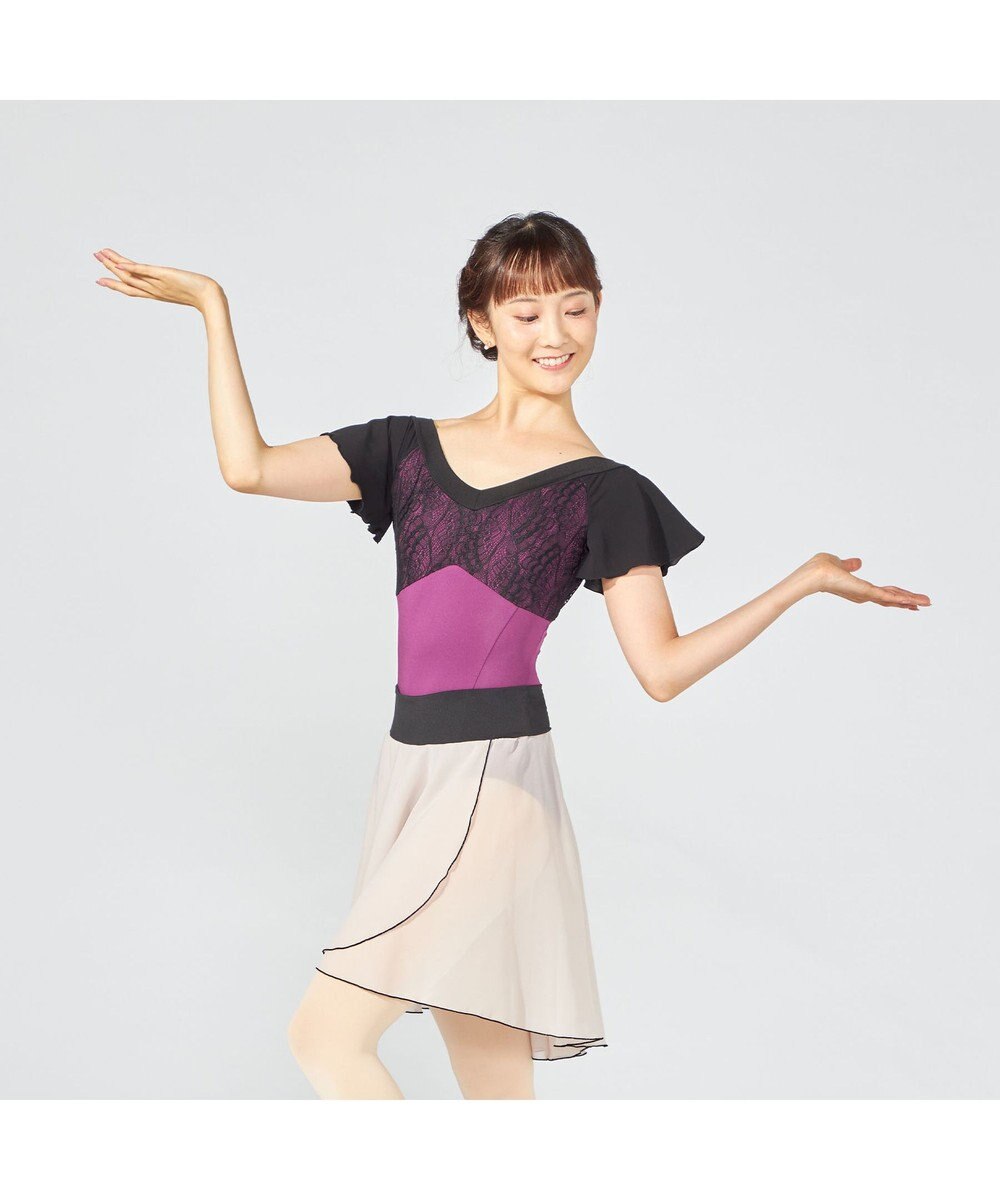 Chacott フレアスリーブレオタード 