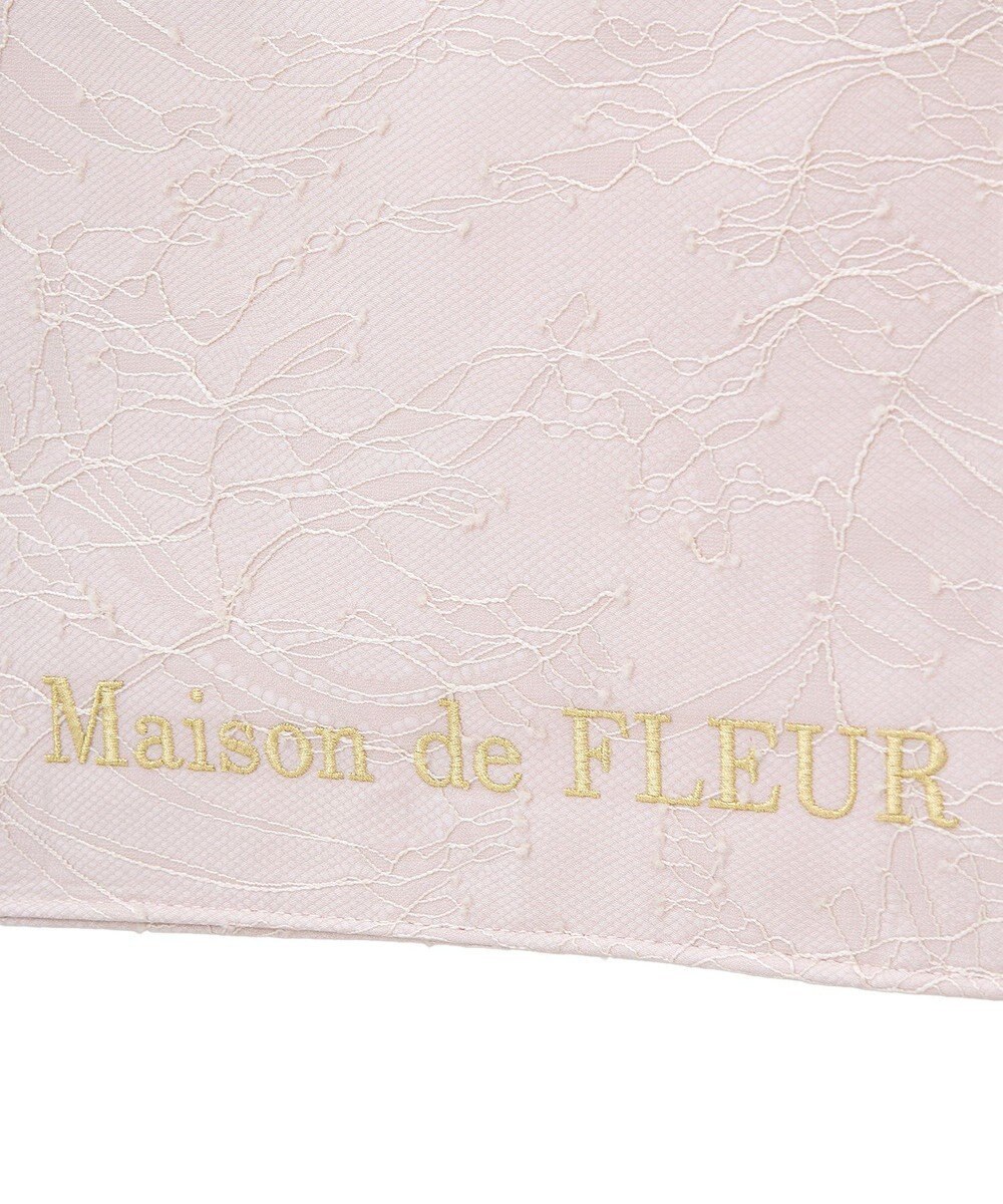 Maison de FLEUR レースフリルハンドルスクエアトートＳバッグ 