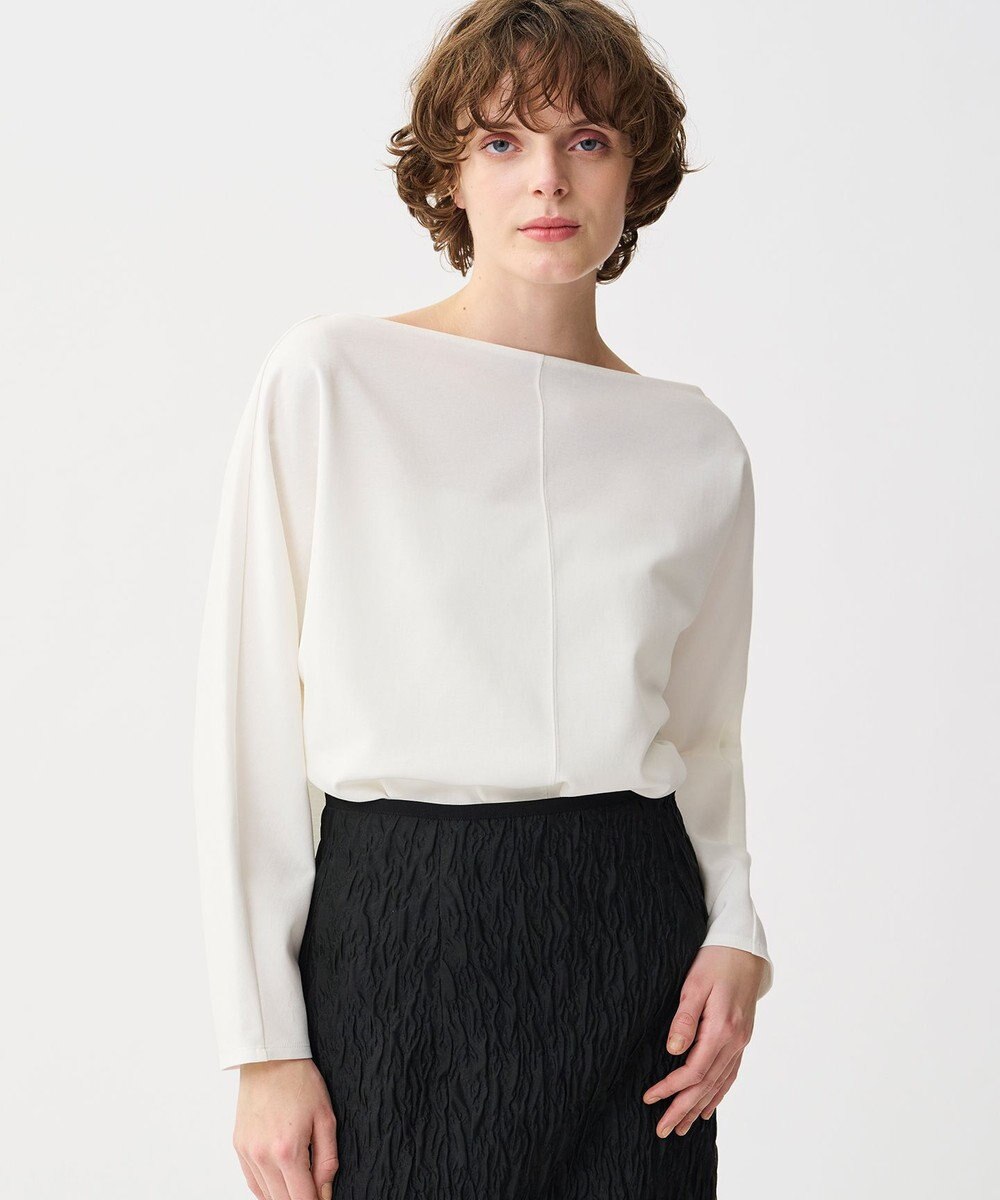 uncrave ダブルフェイスジャージー ドルマンスリーブトップス 