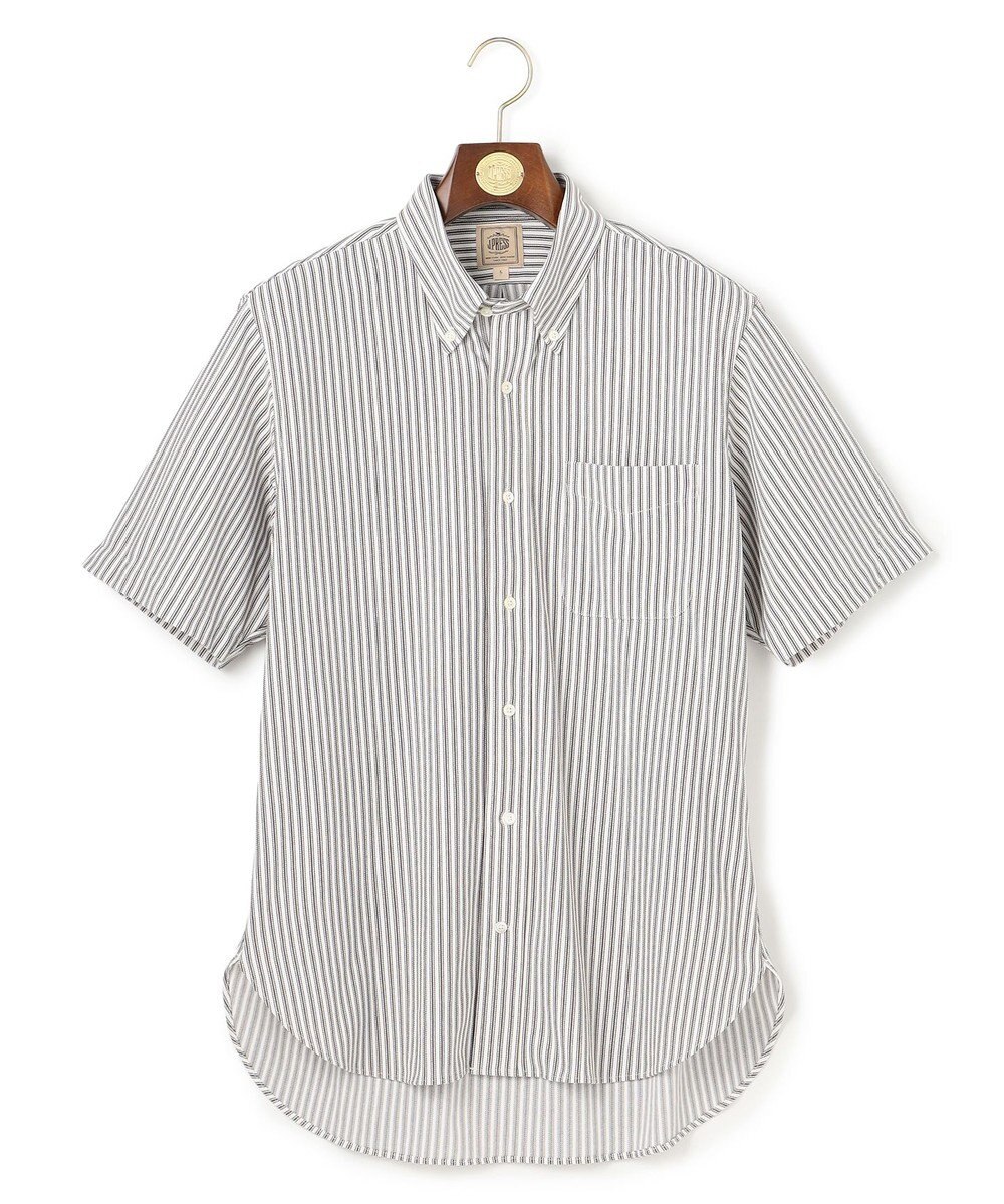 J.PRESS MEN 【吸水速乾 / 抗菌防臭 / 遮熱 / 防シワ】【J.PRESS OXFORD JERSEY】カノコインレイ半袖 シャツ / B.D. 