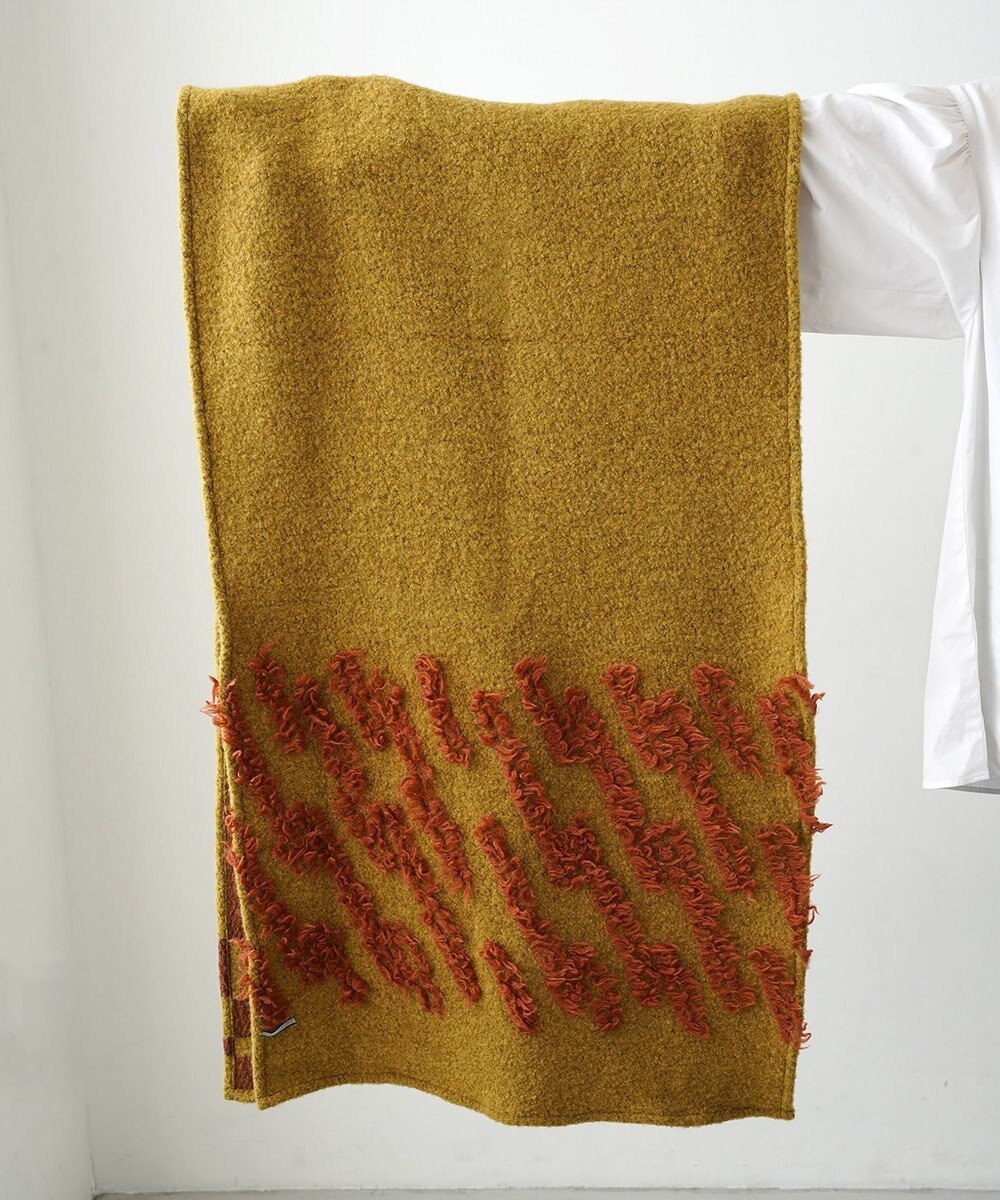 POLS ジャガード織 ウールカットジャガード　ストール 