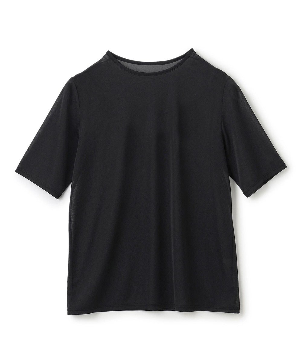 uncrave トリコットシフォン ハーフスリーブカットソー 