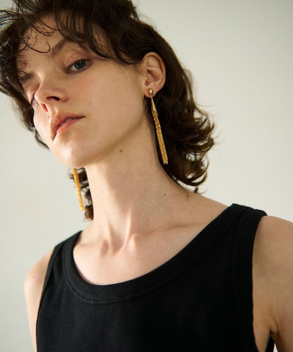 GRACE CONTINENTAL チェーンタッセルピアス 