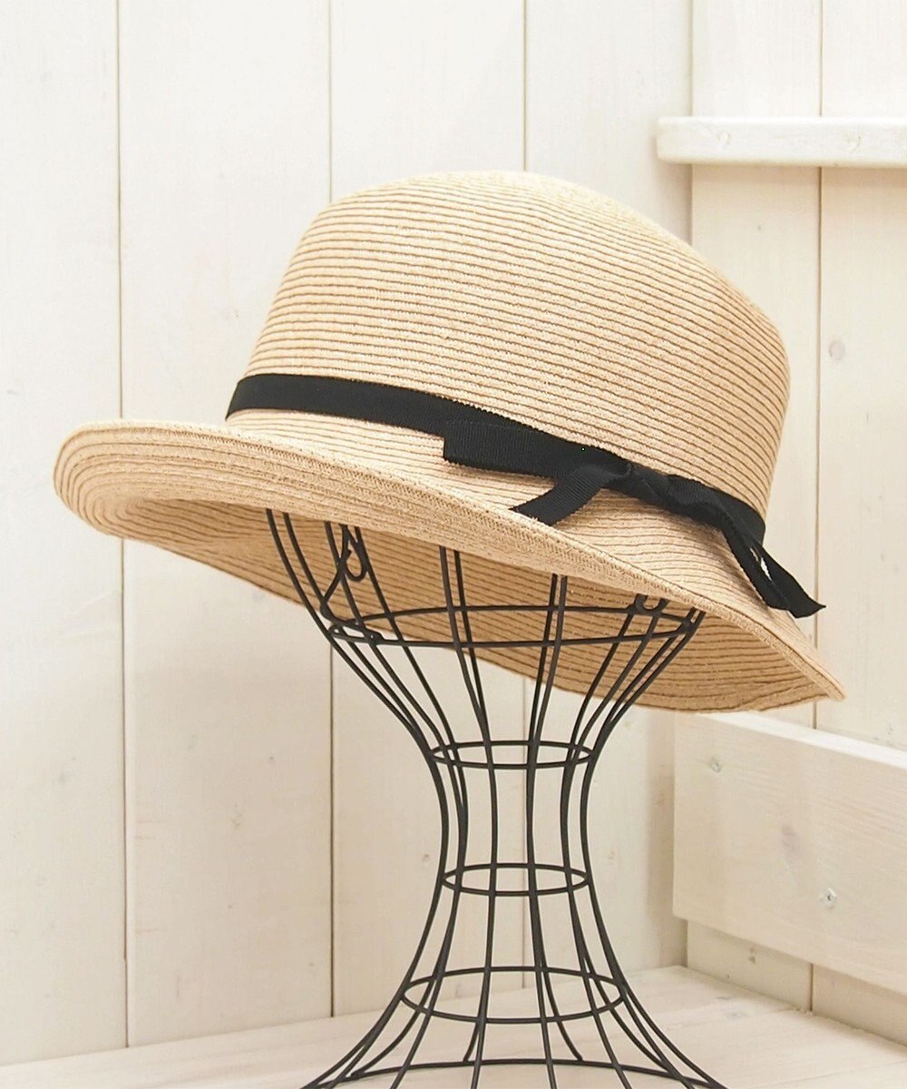 石田製帽 ラフィアブレード ソフトハットブルトン 