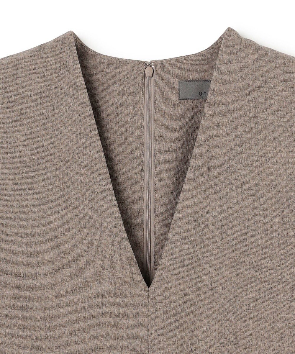 uncrave ウォッシャブルウールライクツイル ジレ 