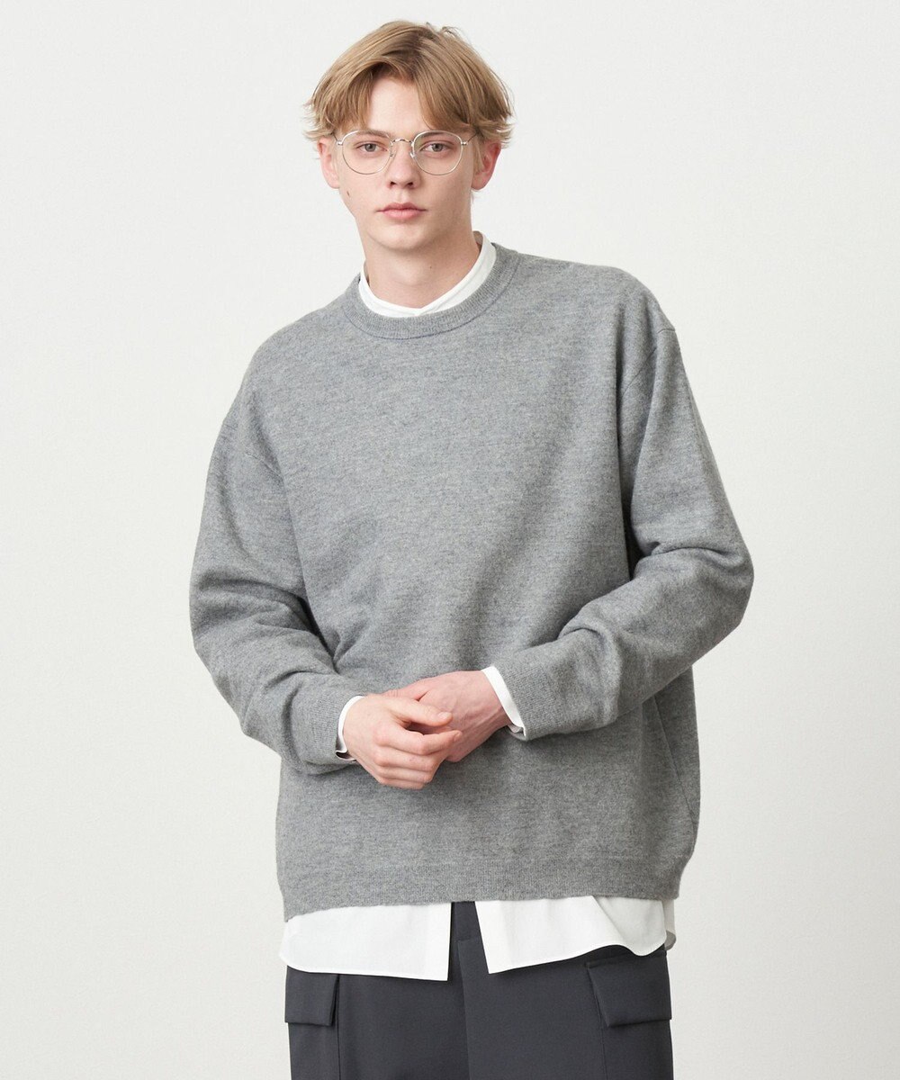 ATON FINE WOOL MELTON | クルーネックセーター - UNISEX 