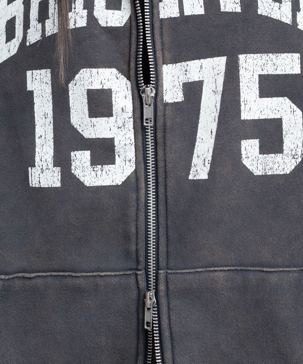 WEGO 裏起毛ファーフードBIGZIPパーカー 