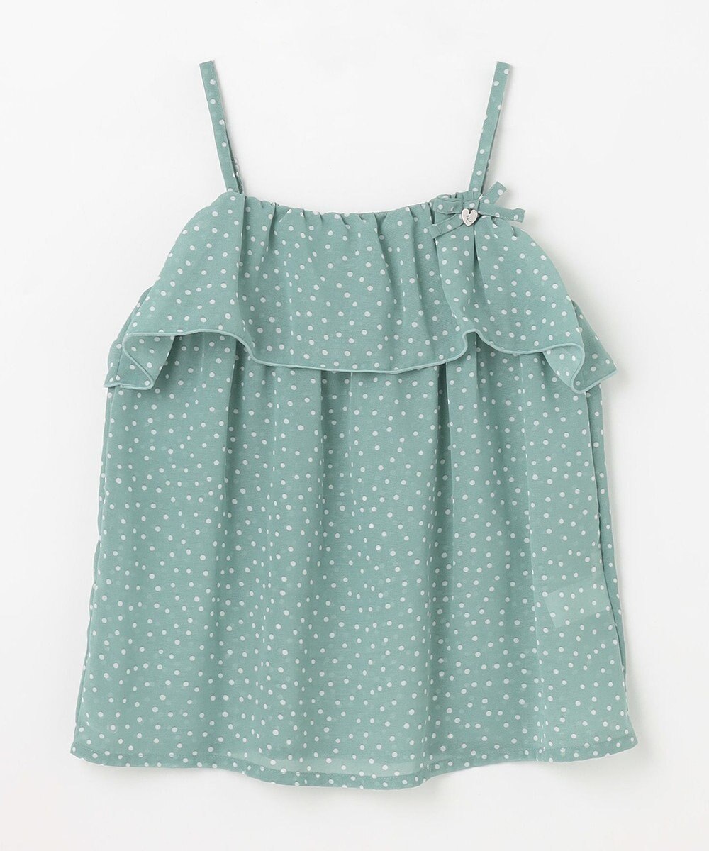 組曲 KIDS 【110-140㎝】ドットキャミ＋TシャツSET 