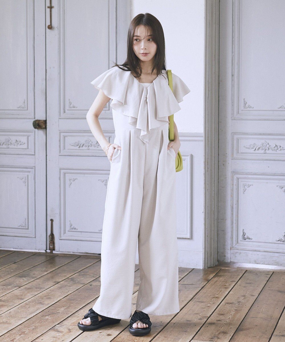 earth music&ecology ラッフルサロペット 