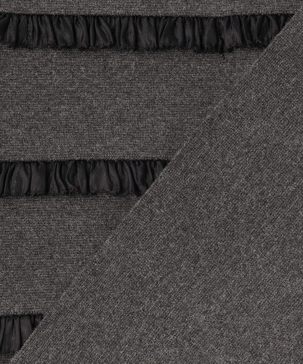 23区 L 【WEB&一部店舗限定/滝沢眞規子さん着用】フリルボーダー ニット 