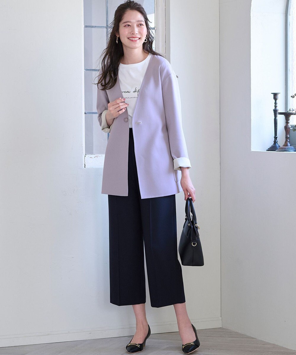 ANY SIS 【2WAY・リバーシブル】スプリングショートリバー コート 