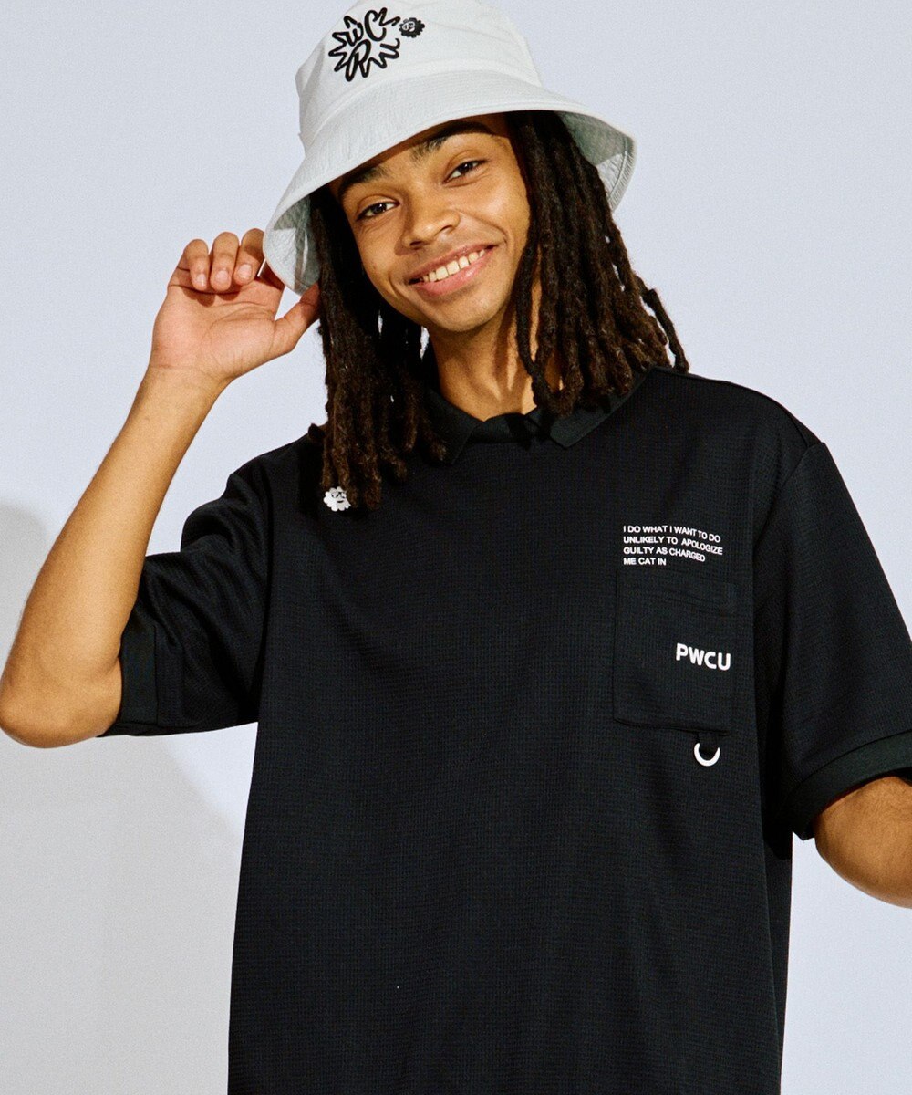 PW CIRCULUS 【GOLF OUT掲載アイテム】【MEN】ワッフルポロ ゴルフ 