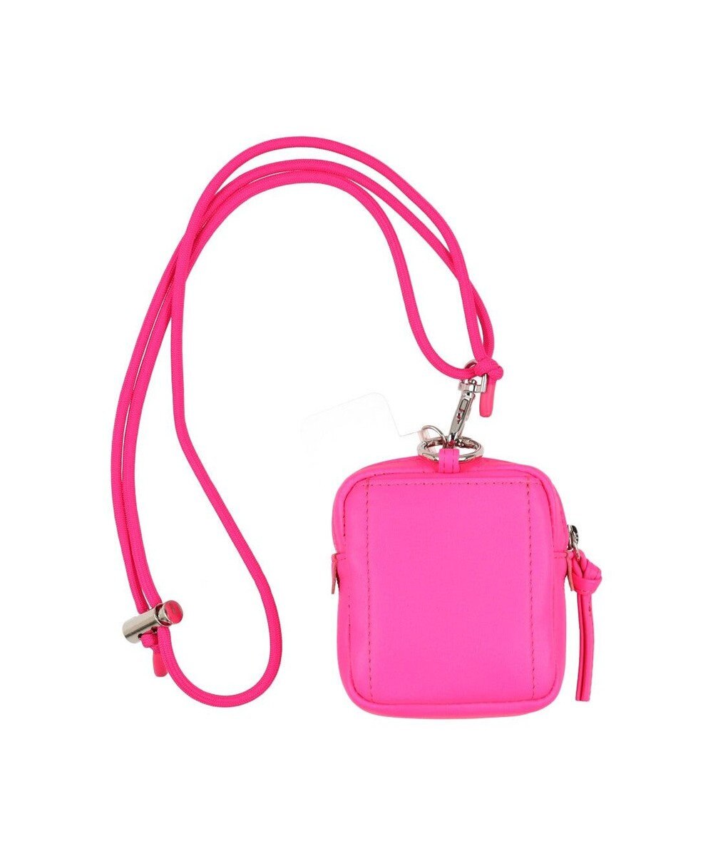 UNBILLION ペルケ perche / 蛍光レザーストラップ付き・チャームポーチショルダー 