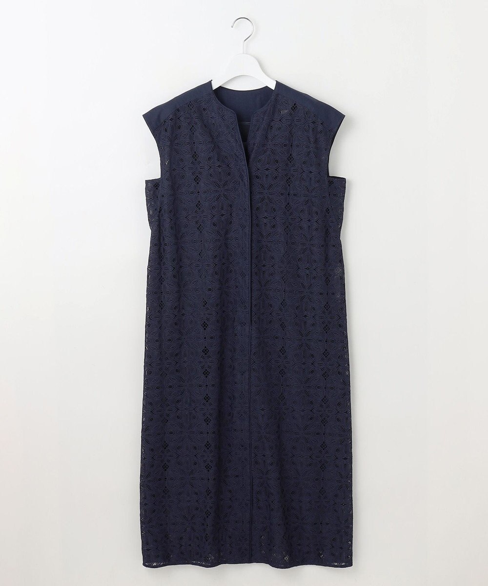 自由区 S 【洗える】フラワータイルレース ワンピース 