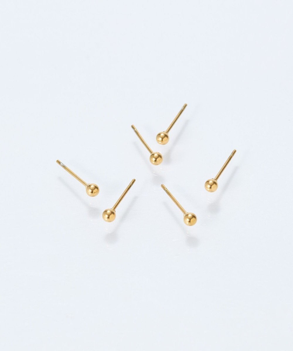 Phoebe 【金属アレルギー対応】6setメタルピアス　ゴールド/サージカルステンレス 