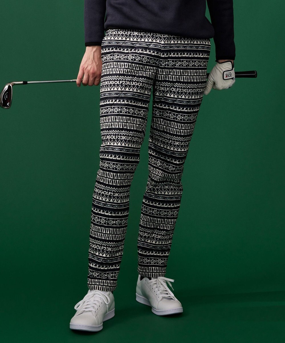 MEN】ノルディック柄 キルティング パンツ / 23区GOLF | ファッション