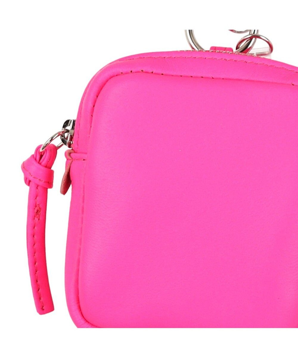UNBILLION ペルケ perche / 蛍光レザーストラップ付き・チャームポーチショルダー 