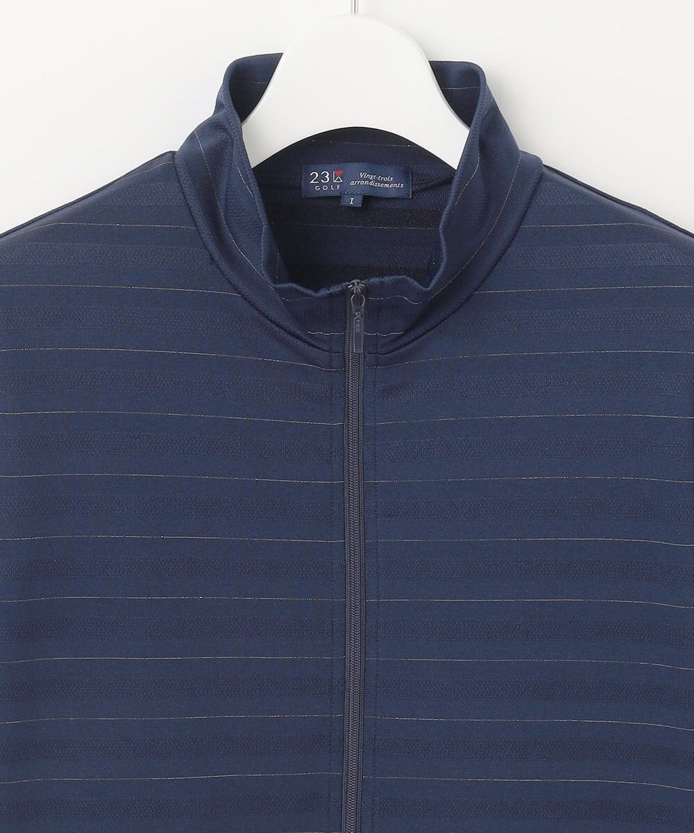 23区GOLF 【WOMEN】便利なUV羽織！【吸水速乾/UVカット】ラメボーダージャージ 