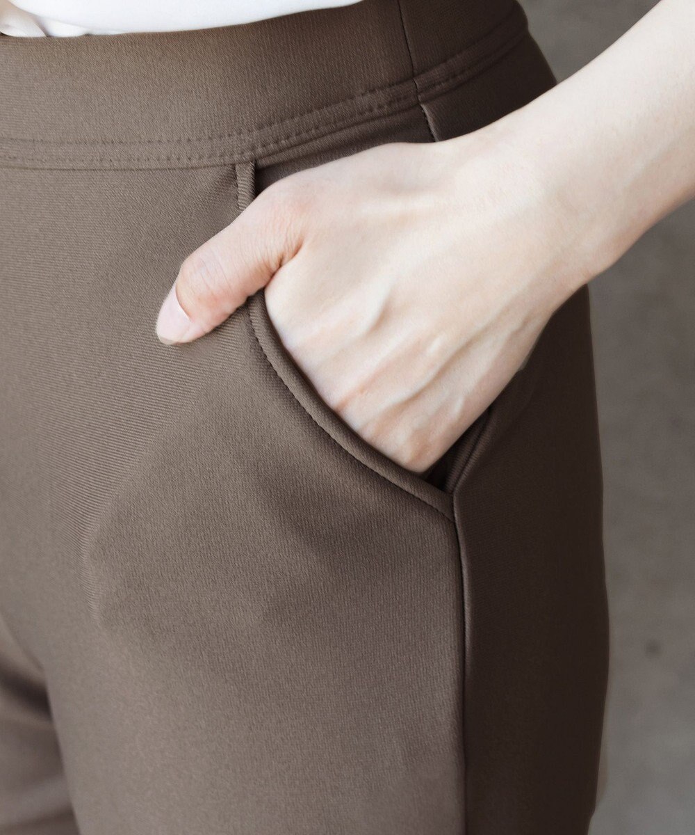 Tiaclasse 【安田美沙子さん着用・新色追加・日本製】すふれ起毛ストレートパンツ 