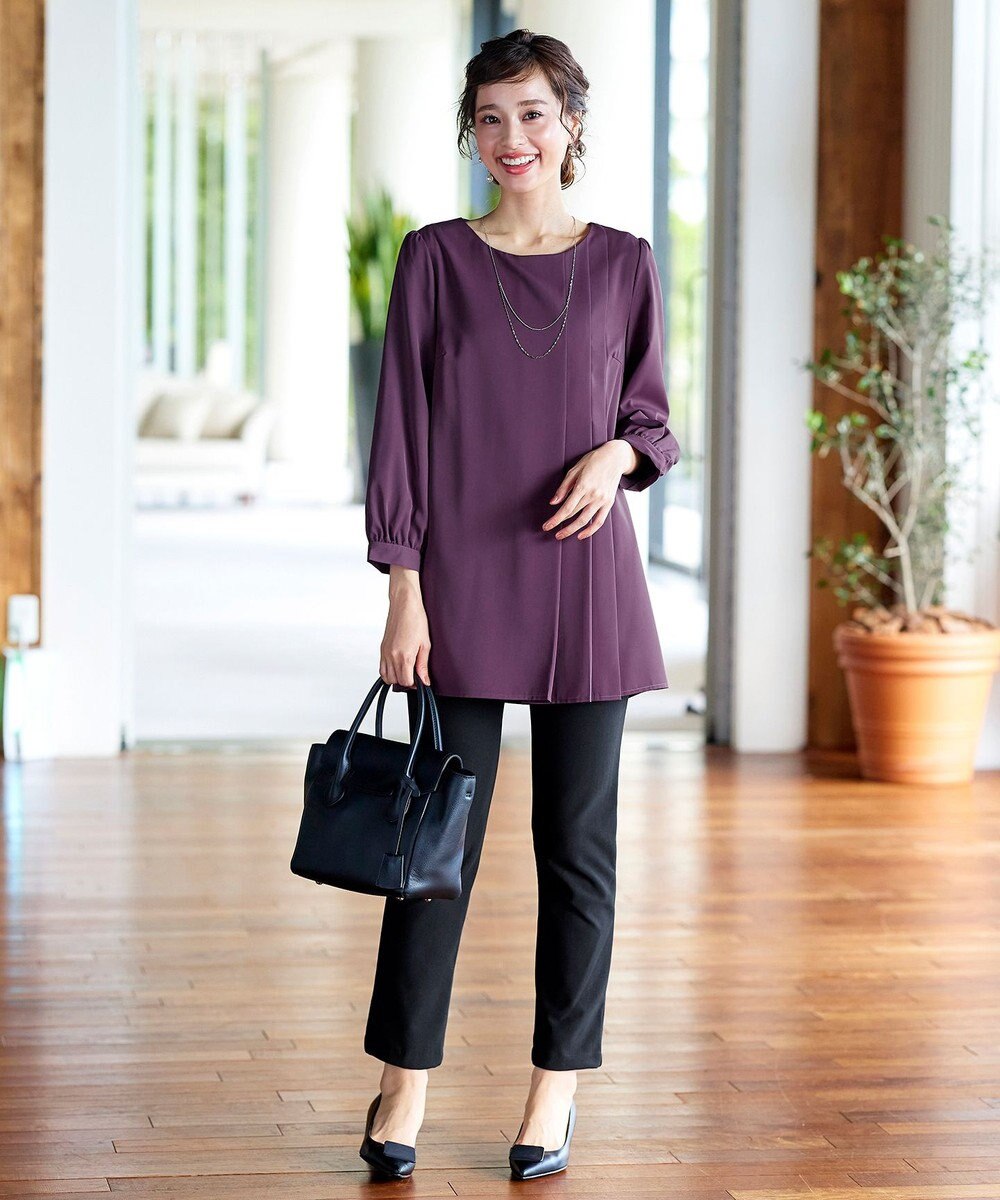 Tiaclasse 【安田美沙子さん着用・新色追加・日本製】すふれ起毛ストレートパンツ 