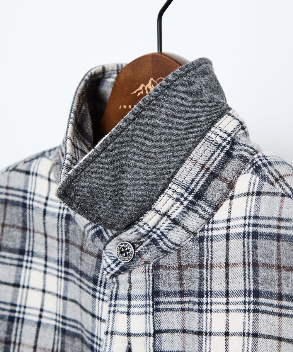 JOSEPH ABBOUD MOUNTAIN オーガニックラフィーネル ボアインナー シャツ 