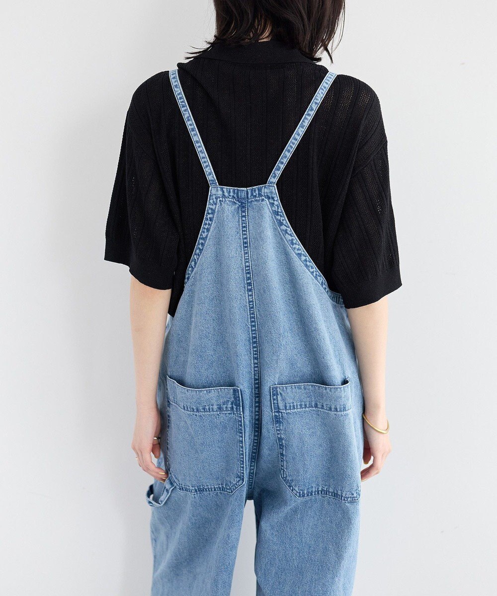 YECCA VECCA 綿麻デニムサロペット 