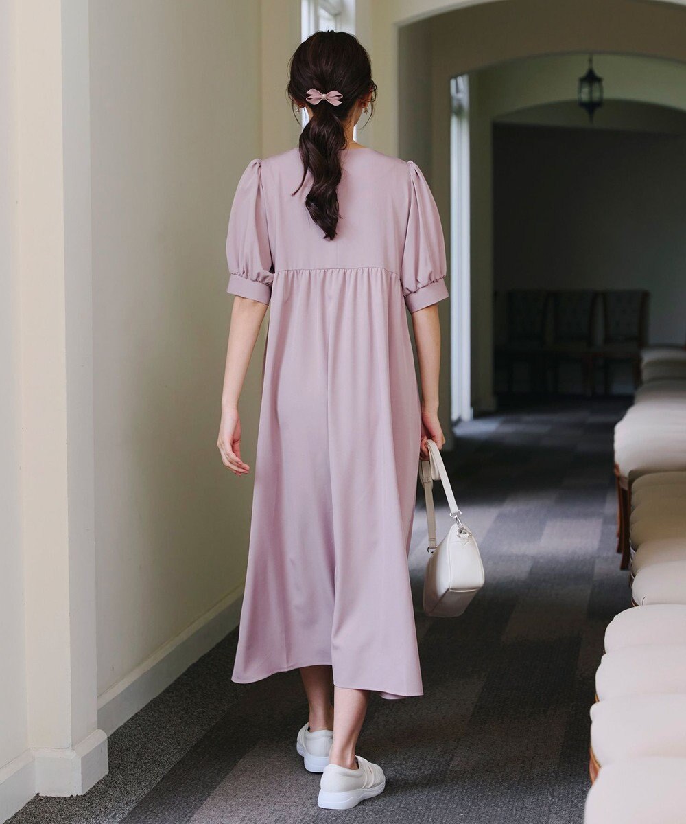 Tiaclasse 【2TYPE/ゴム＆クリップ】レザーリボンヘアアクセサリー 