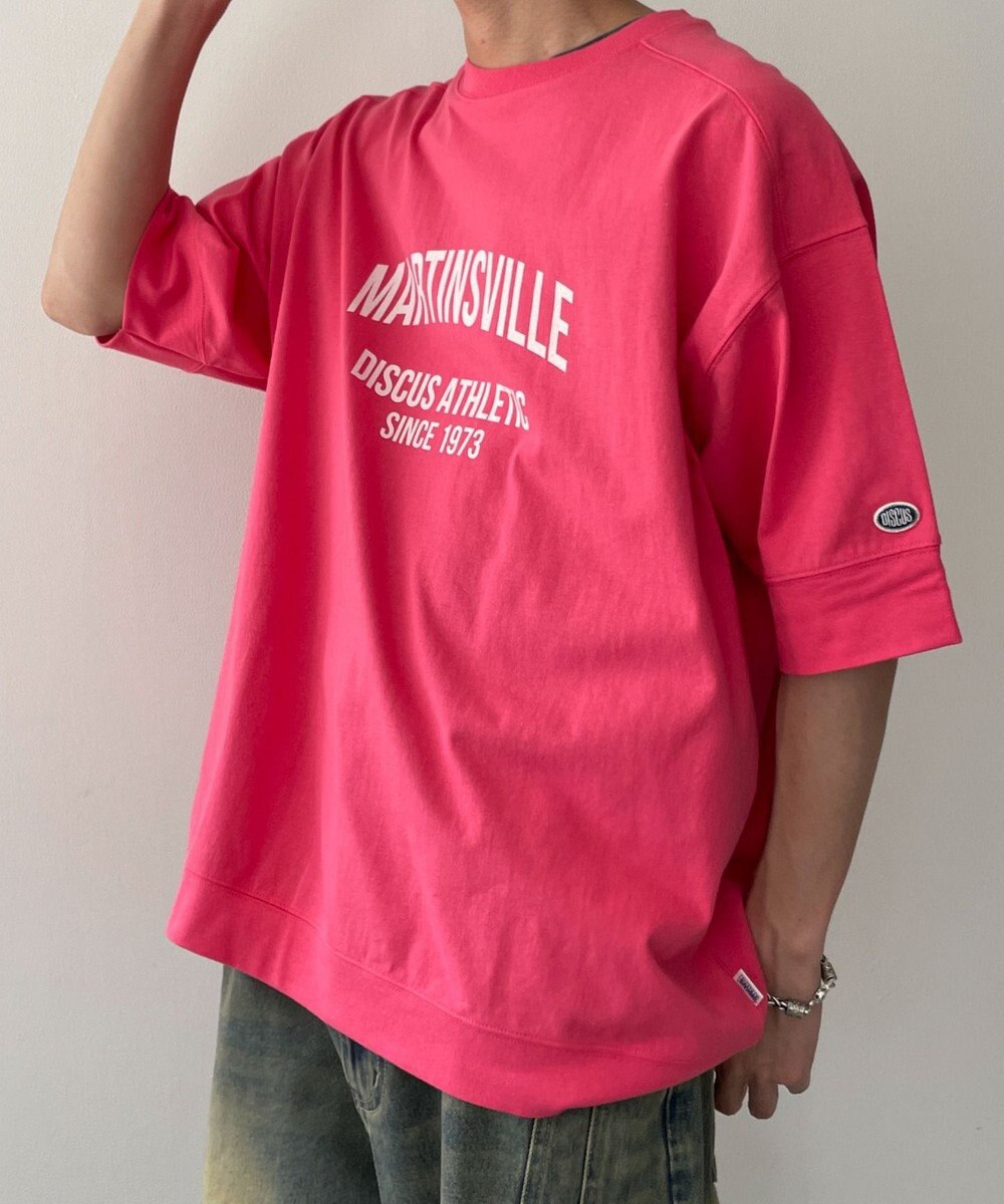 WEGO 【綿100%/MLサイズ展開】DISCUS　ルーズカレッ１００％ 