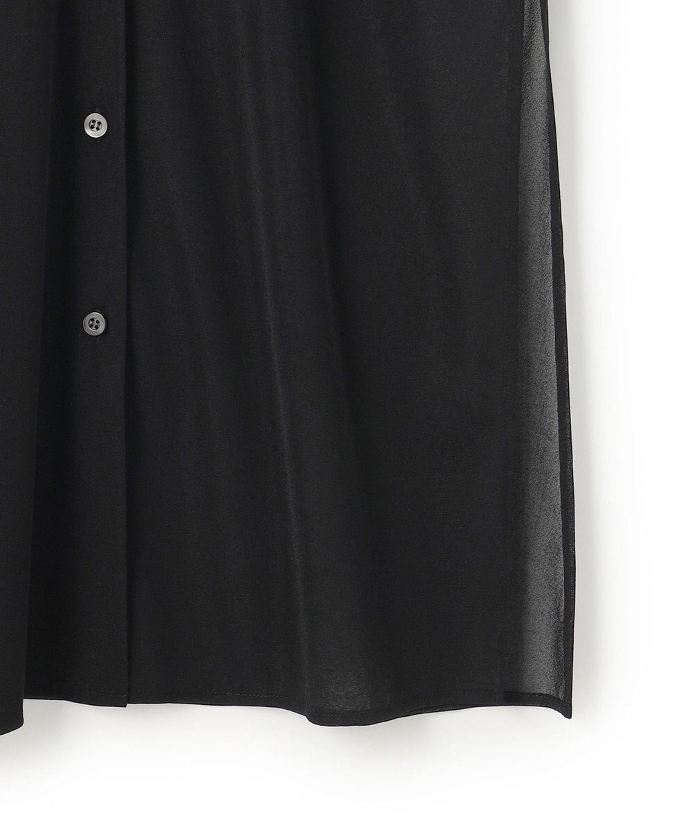 uncrave トリコットシフォン ロングシャツ 