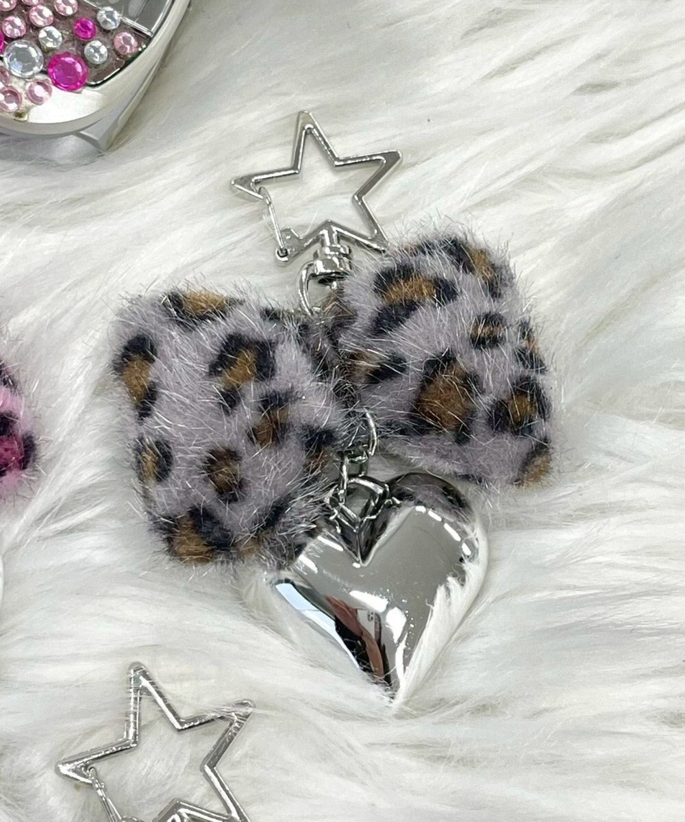 WEGO レオパードリボンキーホルダー 