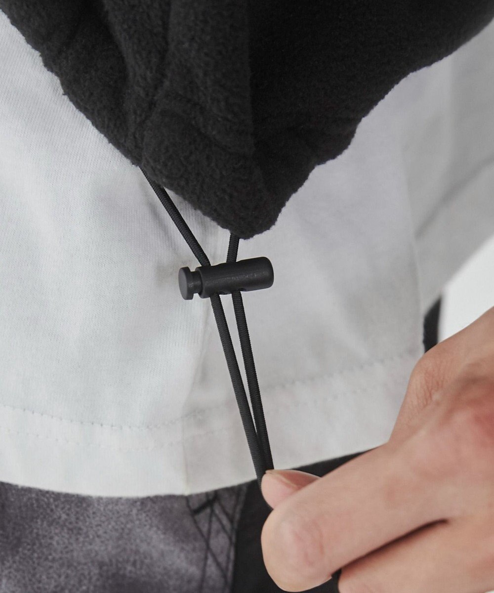 WEGO フリース　ワンポイントハーフZIPプルオーバー 