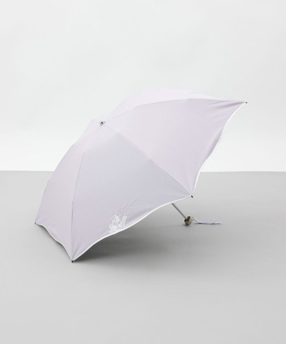 AURORA 【 NINA RICCI（ニナリッチ）】アップリケ刺しゅう/パイピング晴雨兼用傘（折りたたみ傘） 