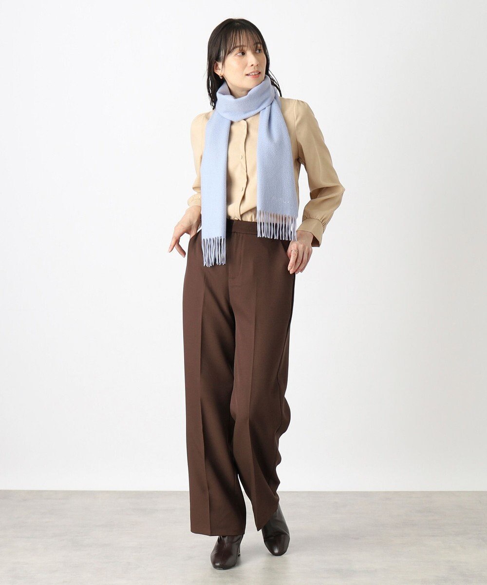 MOONBAT 【洗えるカシミヤ】FURLA カシミヤ100%無地マフラー／幅30cm 